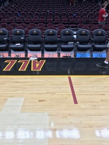 Courtside with the Cavs