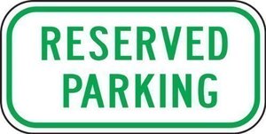 Reserved Parking Space for 8th Grade Promotion