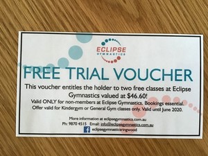 Eclipse Gymnastics - Free Trial Voucher