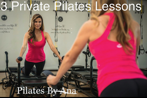 3 Private Reformer Pilates Lessons