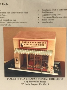 1/4” Scale Polly’s Playhouse Miniature Shop Kit