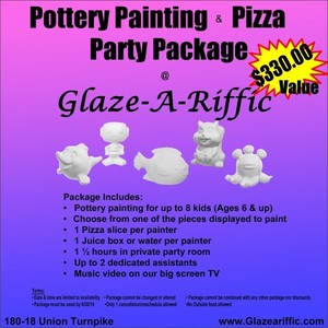 Pottery Painting & Pizza Party Package