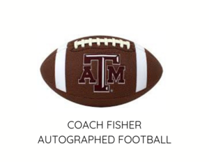 Texas A&M Coach Fisher Autographed Football