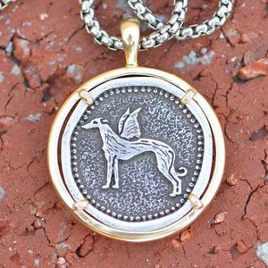 Necklace - Greyhound with Wings