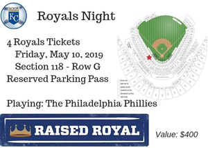 4 royals tickets section 118 row g reserved parking pass s300
