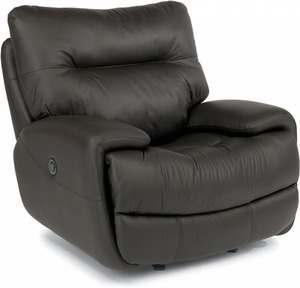 Flexsteel Leather Power Gliding Recliner