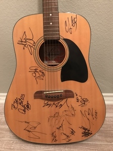 Texas Country Artists Autographed Guitar