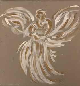 Gratitude Angel Artwork by Marilyn Ricci