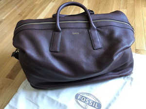 Fossil brand Leather Weekender Bag