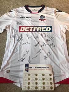 Signed Bolton Wanderers Shirt