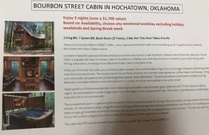 117 Three Nights at Bourbon Street Cabin