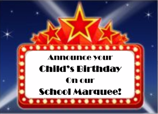 Bridlewood Elementary School - Birthday Marquee