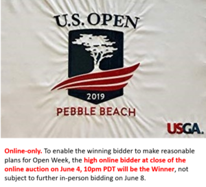 2019 US Open at Pebble Beach, Weekly Ticket Pass