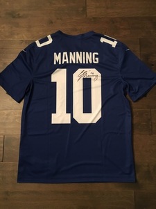 Signed Eli Manning New York Giants Jersey