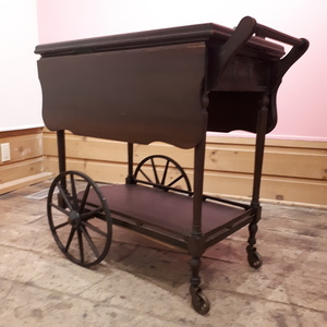 Fine Old Drop Leaf Tea Cart