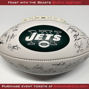 New York Jets laser facsimile signed football