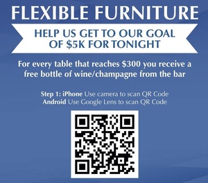 FLEXIBLE FURNITURE TABLE DONATIONS