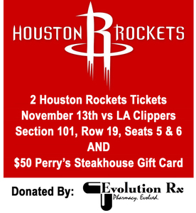 #54- Two Rockets Tickets & a $50 Perry's GC