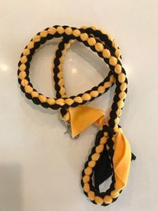 062 4ft “Tugger” leash in yellow and gold