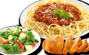 Spaghetti supper basket s300