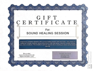 Sound healing session