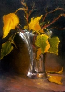 End of a season. 12 x9 oil panel 2 2 s300
