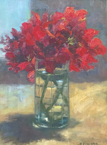 Geraniums in a Glass