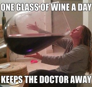Glass of wine a day meme e1450698144710 s300