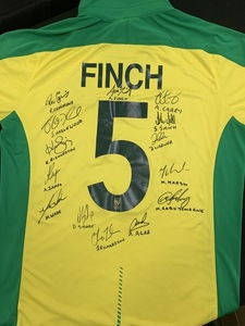 Signed Aaron Finch Aussie Shirt