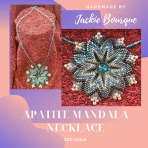 Apatite Mandala Necklace