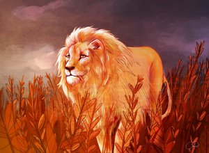 Lion painting s300