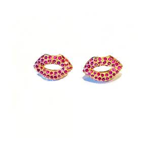 Ruby Lip Earrings