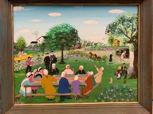 Amish painting for auction s300