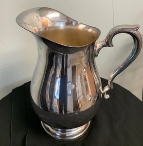 Silver plated pitcher for auction s300