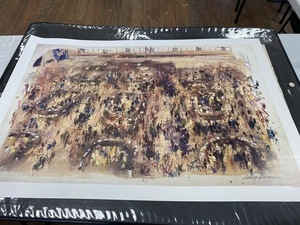 LeRoy Neiman “NEW YORK STOCK EXCHANGE” NYSE 1977