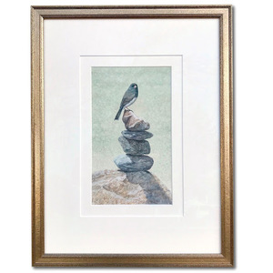 "Pedestal" - Original Watercolor by Beatrice Bork