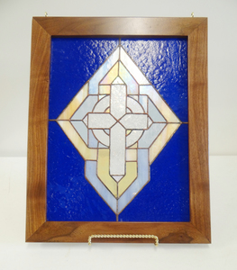 Handcrafted Stained Glass - Celtic Cross