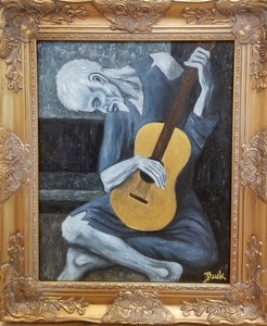 "The Gold Guitarist" ala Pablo Picasso