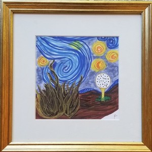 "Starry Night (Golf Flight)" Ala Vincent van Gogh