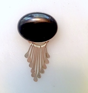 Sterling Silver Onyx Pendant