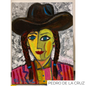 Cowgirl with Braids by Pedro de la Cruz