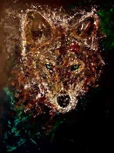 043 - Wolf Painting