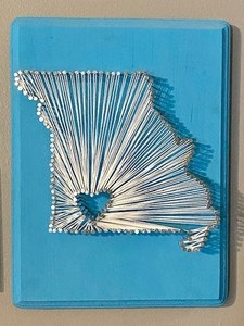 Custom City/State String Art