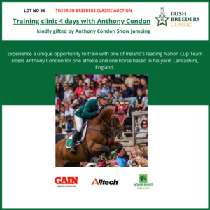 Lot 54 Training clinic 4 days with Anthony Condon