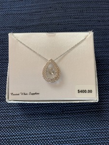 White Sapphire Pendant