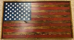 Wooden American Flag Wall Art