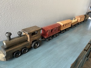 Handcrafted Wooden Train Set