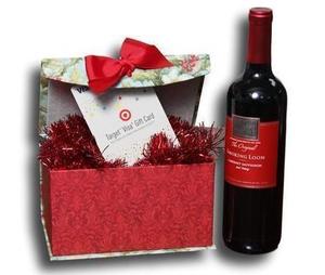 059  Christmas Gift Box with Wine & $50 Gift Card