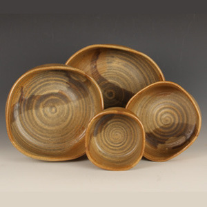 Ceramic Nesting Pottery Bowls