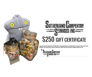 $250 Sutherland Carpentry gift certificate